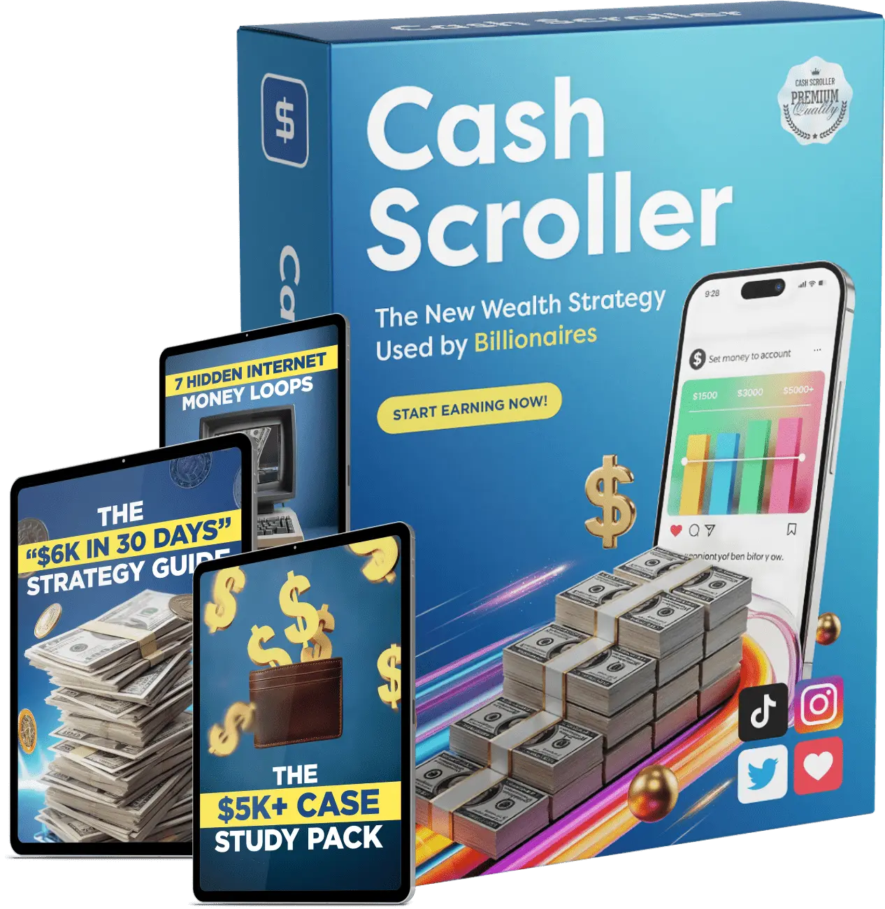 CashScroller instant access package with free bonuses