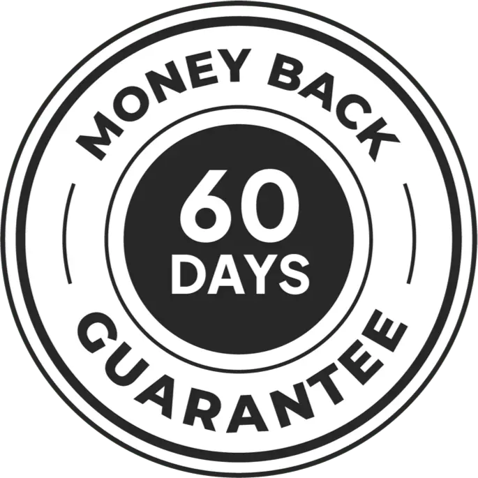 100 percent money back guarantee 60 day protection
