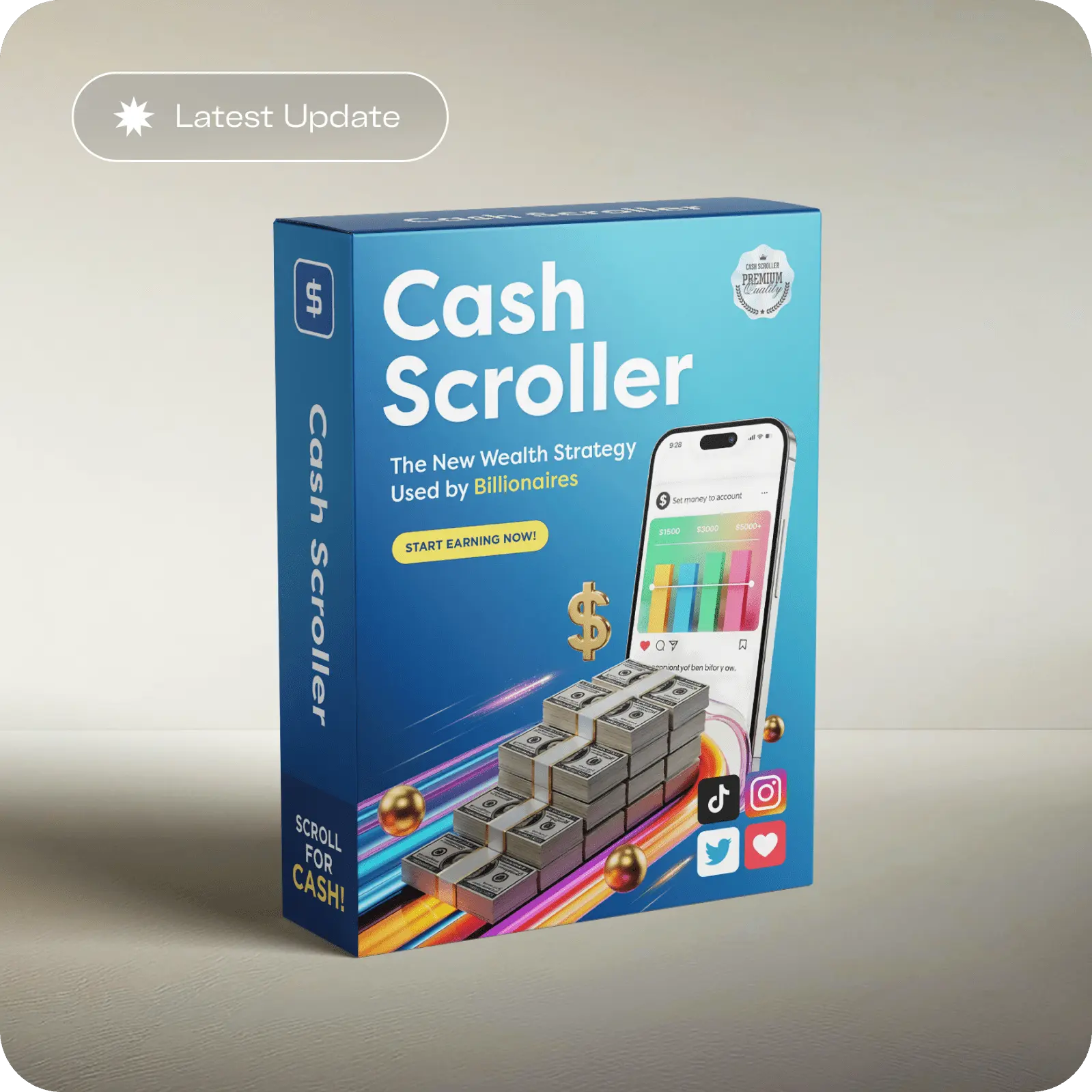 CashScroller content dashboard preview